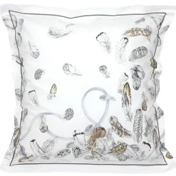 Parure de lit 3 pièces 260x240 cm taies 65x65 cm Percale pur coton PLUMES