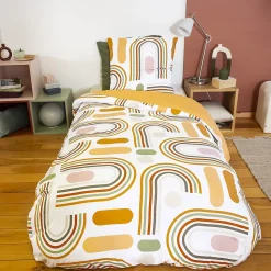 Parure de lit 2 pièces 140x200 KARTING 100% polyester microfibre