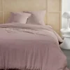 Parure de lit - TODAY - 123667 - 2 personnes - 260x240cm - Gaze de coton unie - Rose des sables