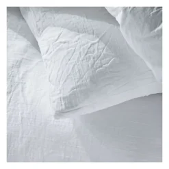 Parure de lit - TODAY - 123320 - 2 personnes - 260x240cm - Gaze de coton unie - Craie