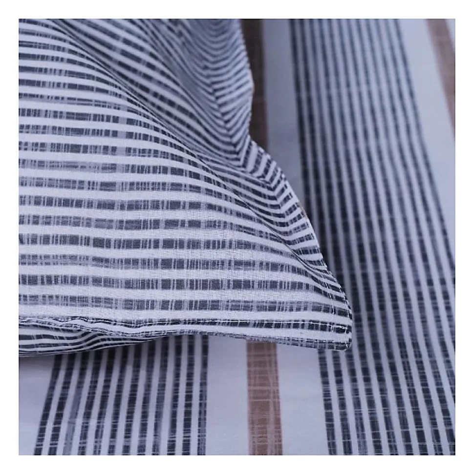 Parure de lit - TODAY Kargo - 220x240 cm - 2 personnes - coton imprimé rayé