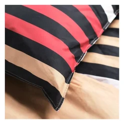 Parure de lit - TODAY Sunshine - 240x260 cm - 2 personnes - coton imprimé rayé