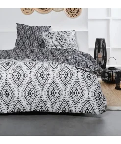 Parure de lit - TODAY Sunshine - 240x220 cm - 2 personnes - coton imprimé ethnique