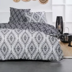 Parure de lit - TODAY Sunshine - 240x220 cm - 2 personnes - coton imprimé ethnique