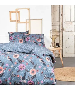 Parure de lit - TODAY Sunshine - 240x220 cm - 2 personnes - coton imprimé floral