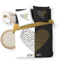 Parure de lit 240 x 220 cm coton imprimé Miu