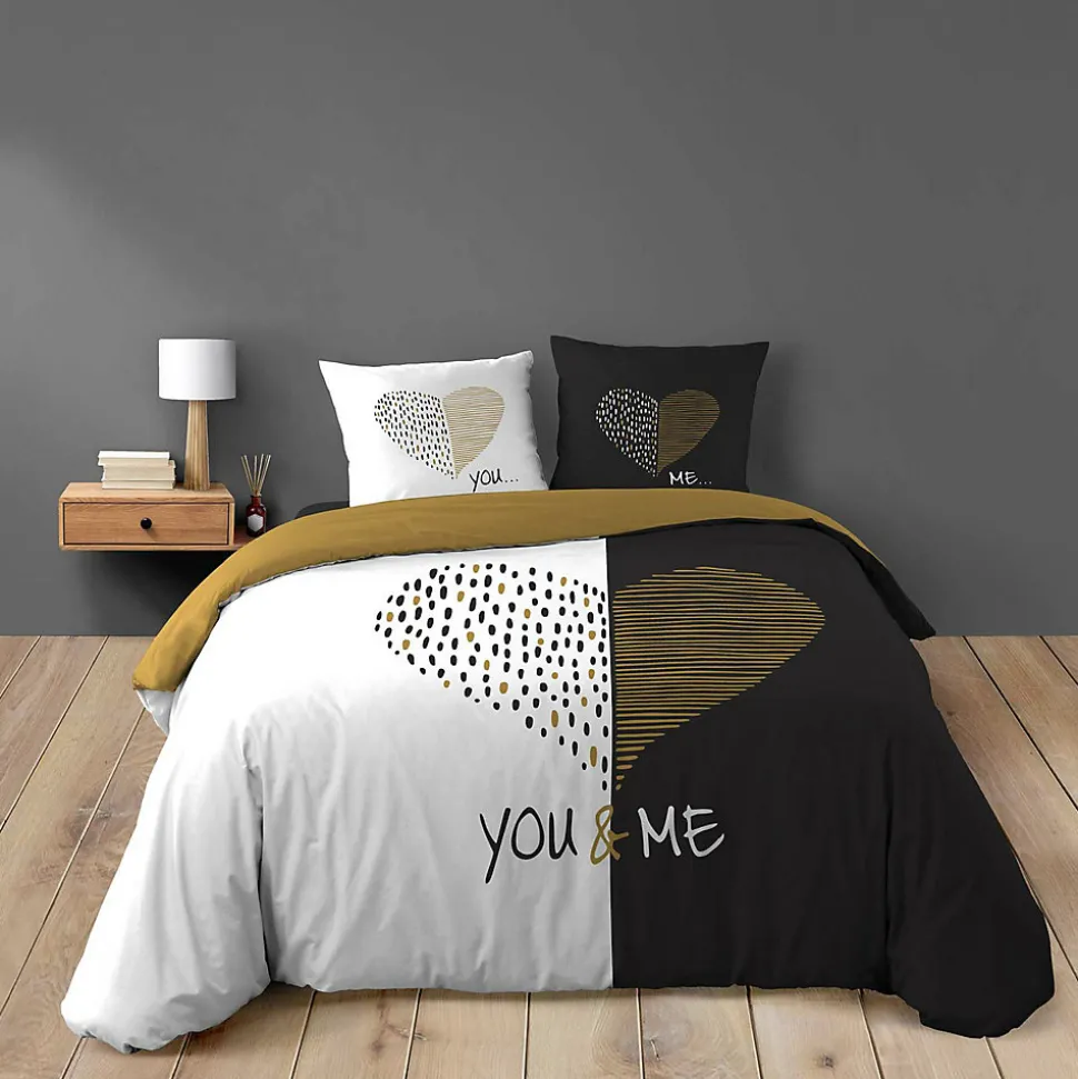 Parure de lit 240 x 220 cm coton imprimé Miu