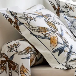 Parure de lit aux fleurs exubérantes (140x200 cm - Blanc)