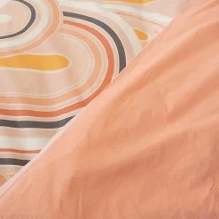 Parure de lit collection LOVE 240x220 cm pur coton rose 3 pièces