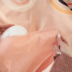 Parure de lit collection LOVE 240x220 cm pur coton rose 3 pièces