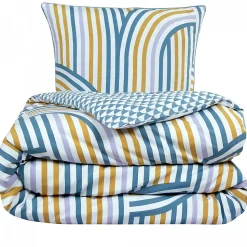 Parure de lit double arche en microfibre lavée 260x240cm