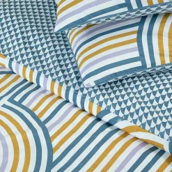 Parure de lit double arche en microfibre lavée 260x240cm