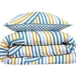 Parure de lit double arche en microfibre lavée 260x240cm