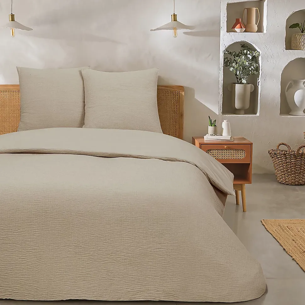 Parure de lit double en gaze de coton 260x240cm