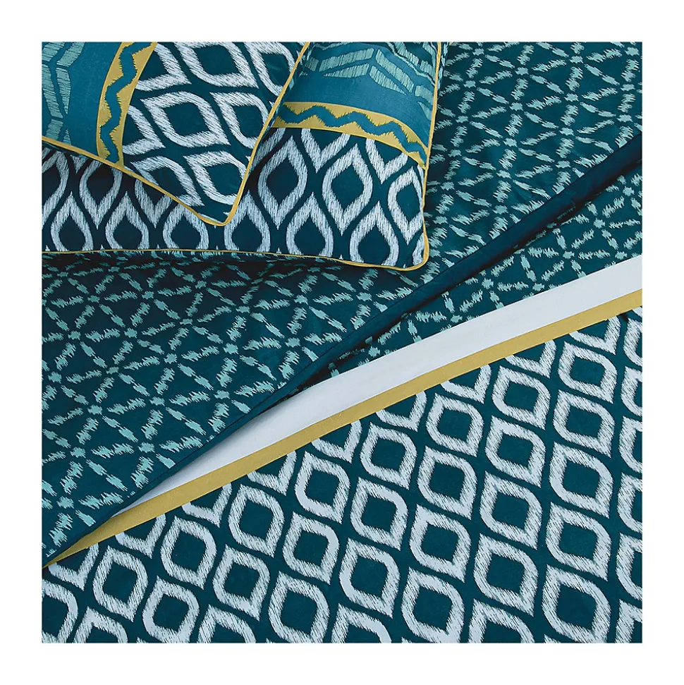 Parure de lit double ethnique en microfibre lavée 200x200cm