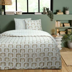 Parure de lit double rétro en microfibre lavée 260x240cm