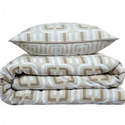 Parure de lit double rétro en microfibre lavée 260x240cm