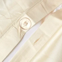 Parure de lit en coton égyptien bio 400 fils écru, 230x220cm - HOMESCAPES