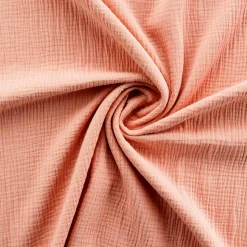 Parure de lit en gaze de coton (260x240 cm - Rose Clair)