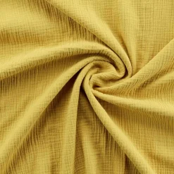 Parure de lit en gaze de coton (260x240 cm - Jaune)