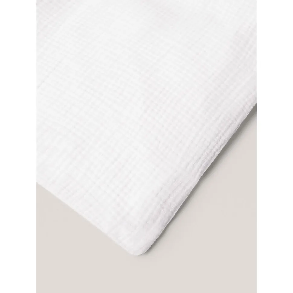 Parure de lit en Gaze de Coton 240x260cm 260x240cm Blanc