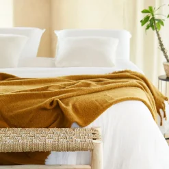 Parure de lit en gaze de coton (260x240 cm - Blanc)