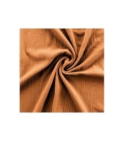 Parure de lit en Gaze de Coton 240x260cm Marron Claire Naturel