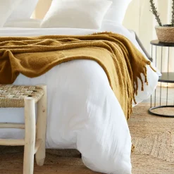 Parure de lit en gaze de coton (240x220 cm - Blanc)