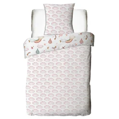 Parure de lit enfant en coton imprimé arc-en-ciel 140x200cm