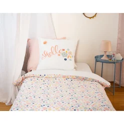 Parure de lit enfant Hello - 100% coton 57 fils/cm²