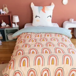 Parure de lit enfant Licorne - 100% polyester 72g/m²