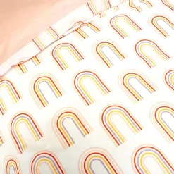 Parure de lit enfant Licorne avec oreilles rembourrées - 100% coton 57 fils/cm²