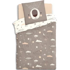 Parure de lit enfant Ours - coton 140x200 cm - Atmosphera