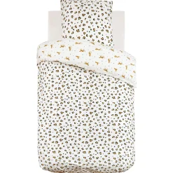 Parure de lit enfant réversible léopard - 100% coton 57 fils/cm²