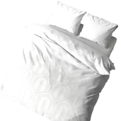 Parure de lit finition tufté - 100% coton lavé 52 fils/cm²