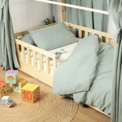 Parure de lit housse de couette et taie d'oreiller Jeanne