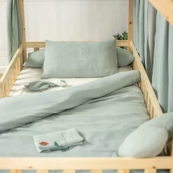 Parure de lit housse de couette et taie d'oreiller Jeanne