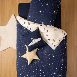 Parure de lit imprimée espace 140x200cm - Atmosphera