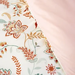 Parure de lit ISPANA 240x220 cm 100% polyester microfibre rose 3 pièces