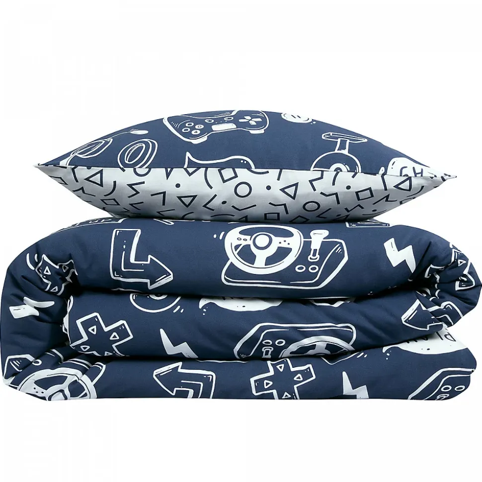 Parure de lit jeux vidéos en coton 200x200cm