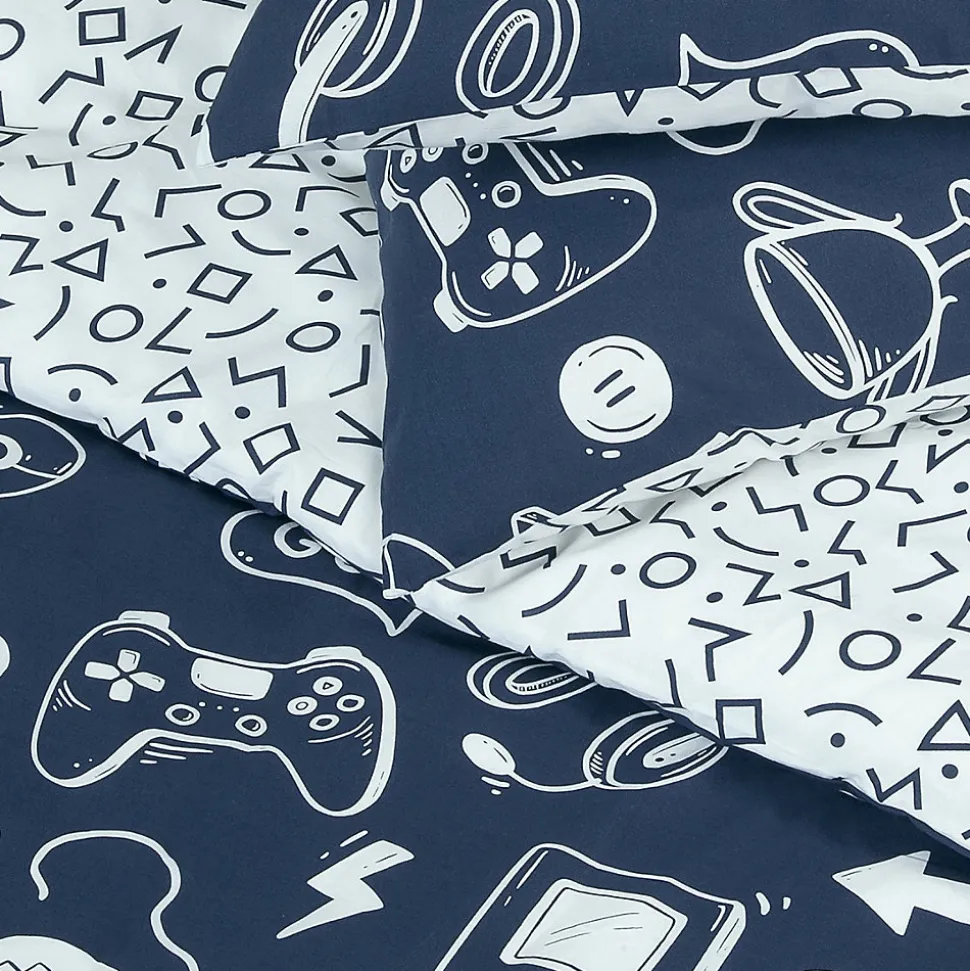 Parure de lit jeux vidéos en coton 240x220cm