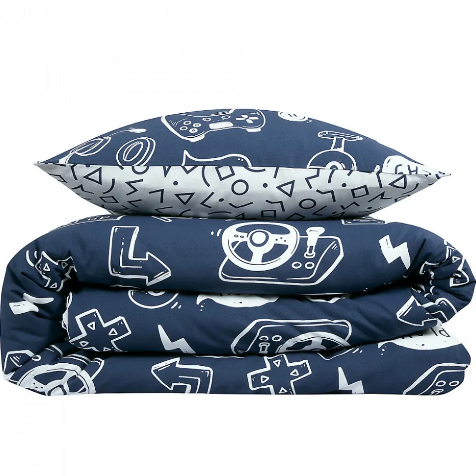 Parure de lit jeux vidéos en coton 240x220cm