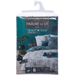 Parure de lit Jungle en coton 260x240 cm - Atmosphera