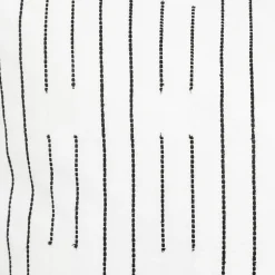 Parure de lit Kain coton blanc/noir 260x240cm - Atmosphera