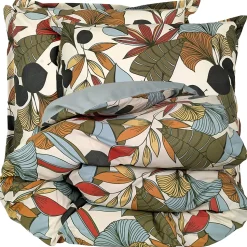 Parure de lit percale de coton 240x220 cm CASCADE vert Sauge 3 pièces