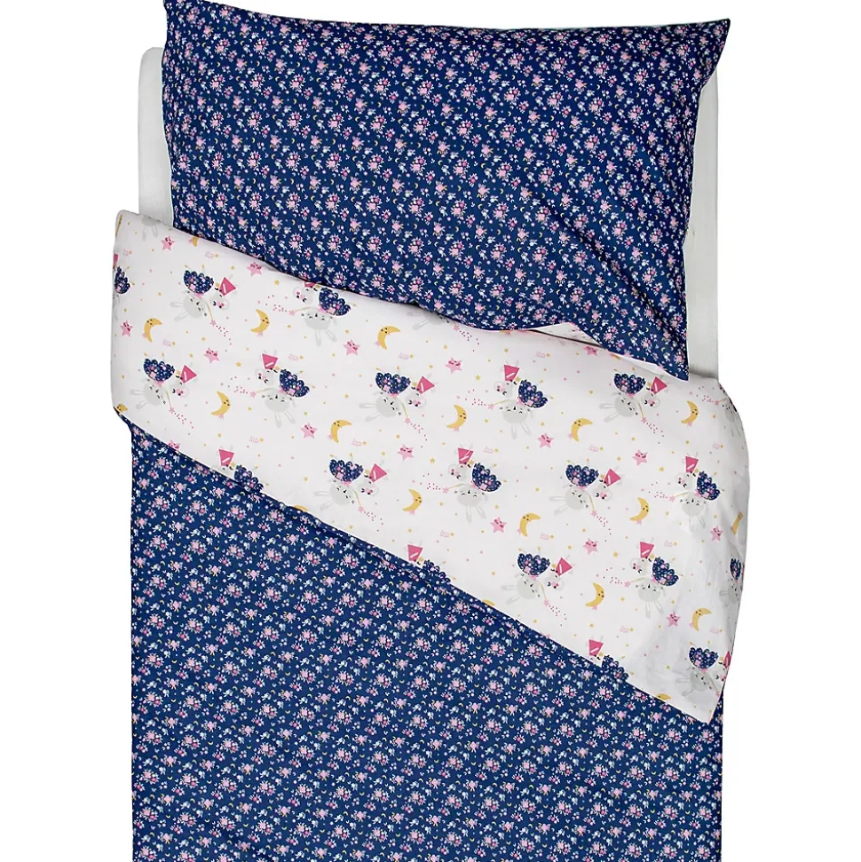 Parure de lit réversible en coton Fairy Flore