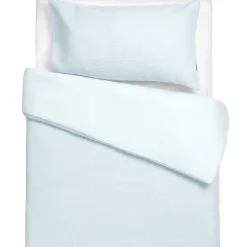 Parure de lit réversible gaze de coton & nid d'abeille