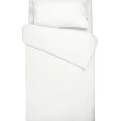 Parure de lit réversible gaze de coton & nid d'abeille