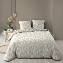 Parure de lit réversible (240x220 cm - Naturel)