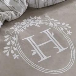 PARURE DE LIT TODAY - HOUSSE DE COUETTE 240X260 + 2 TAIES D OREILLER 63X63 - 100% COTON 57 fils - Berenice